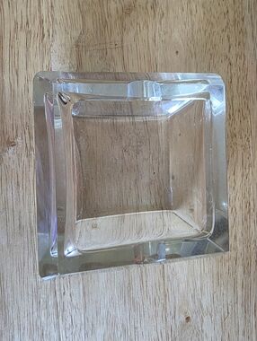 Clear Glass Square Ashtray